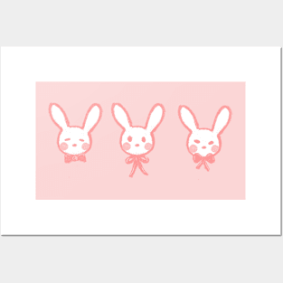 Bunnies and Bows Posters and Art